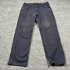 CAT Caterpillar Mens Pants Size 36x32 Navy Cotton Stretch Workwear Mid Rise